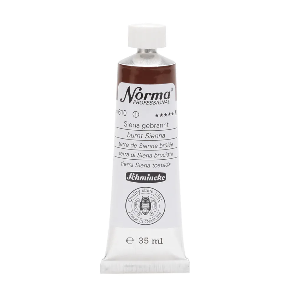 Schmincke Farba olejna Norma Professional - - 610, Burnt Sienna, 35 ml > Farby Olejne