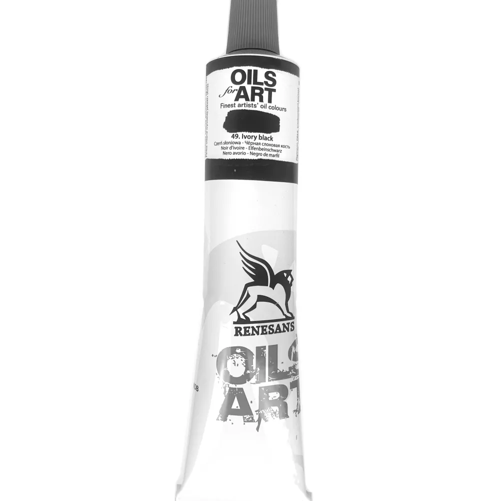Renesans Farba olejna Olej for Art - - 49, czerń słoniowa, 140 ml