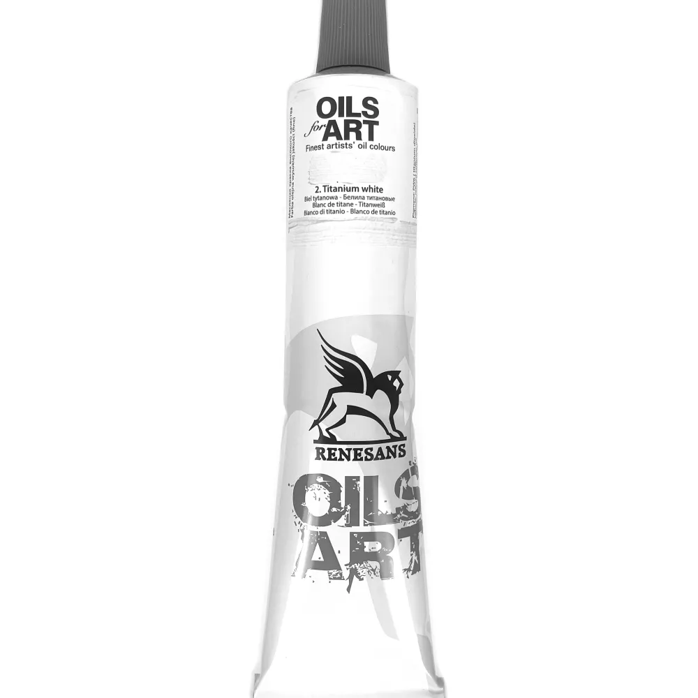 Renesans Farba olejna Olej for Art - - 02, biel tytanowa, 140 ml > Farby Olejne