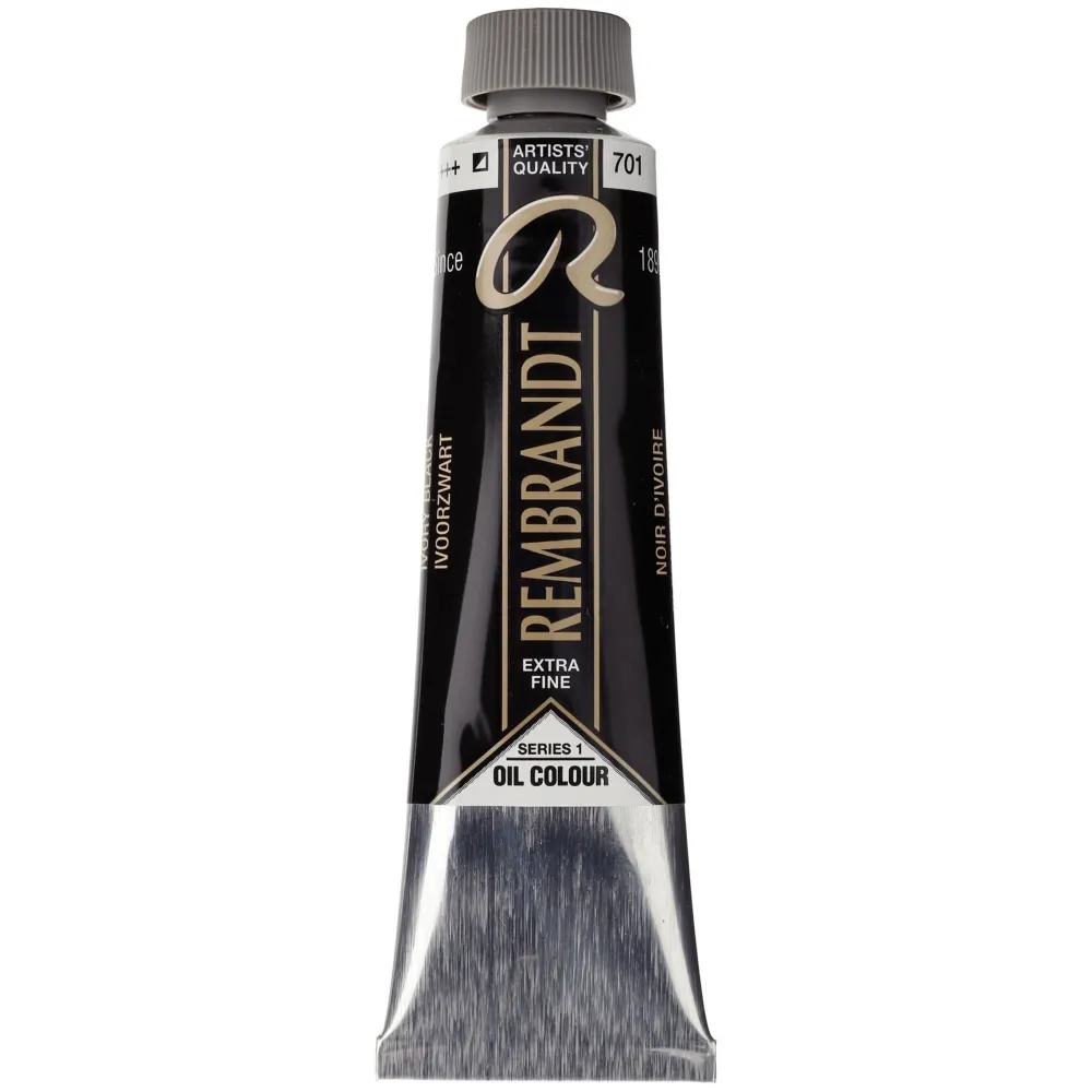 Rembrandt Farba olejna - - Ivory Black, 40 ml