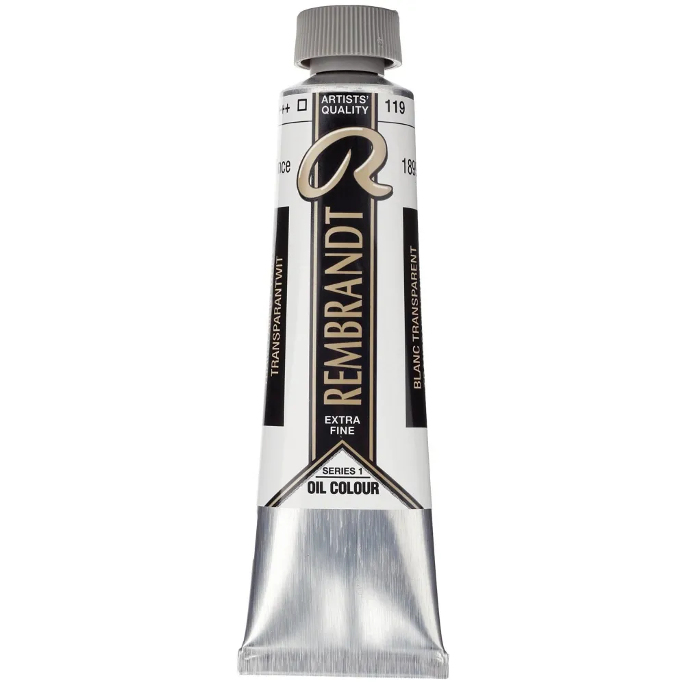 Rembrandt Farba olejna - - Transparent White, 40 ml