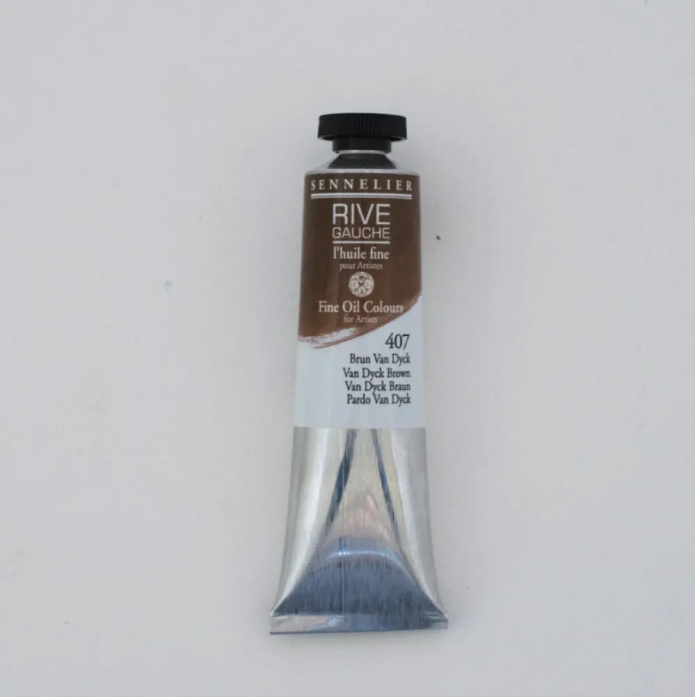 Sennelier Farba olejna Rive Gauche - - 407, Van Dyck Brown, 40 ml