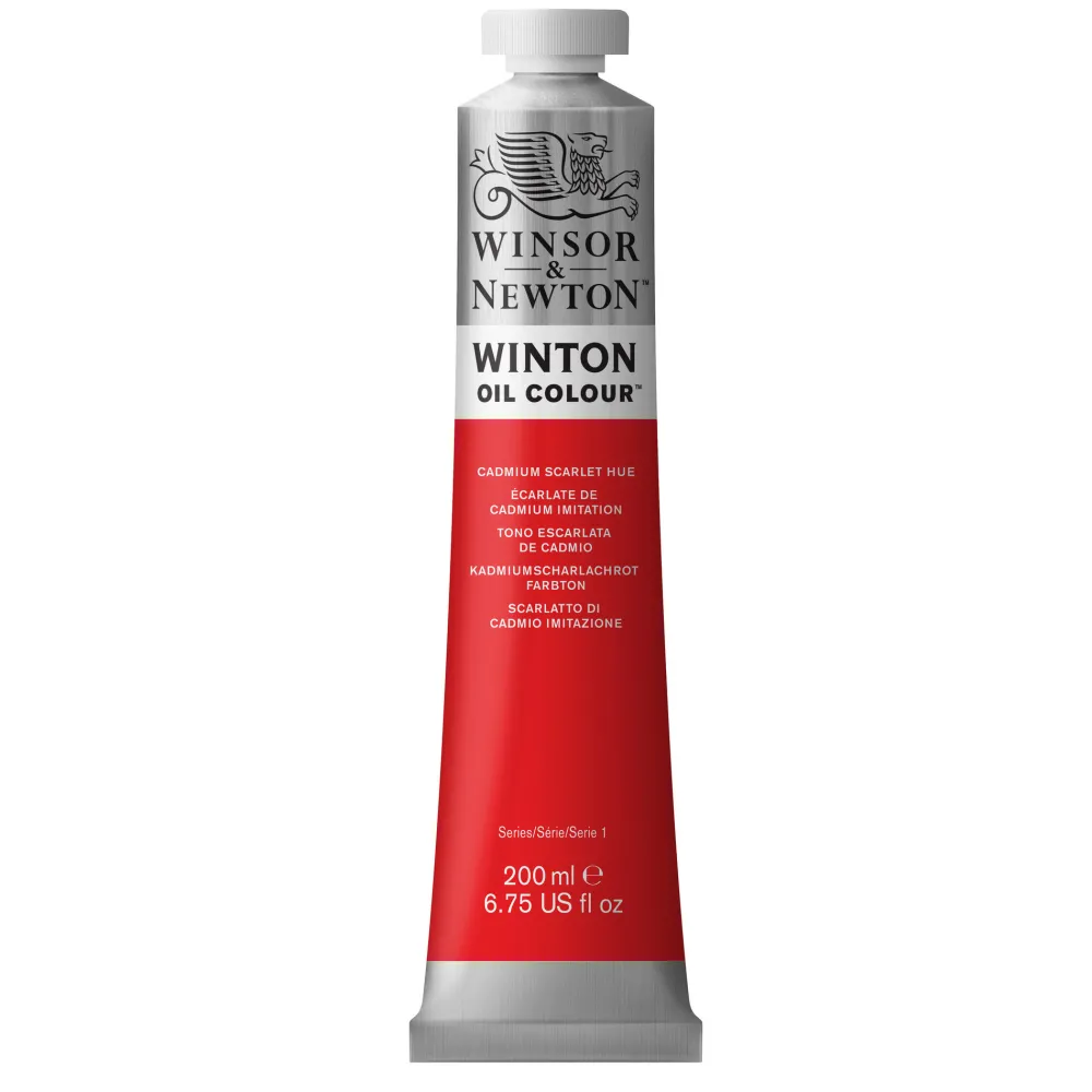 Winsor & Newton Farba olejna Winton Oil Colour - - Cadmium Scarlet Hue, 200 ml > Farby Olejne