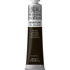 Winsor & Newton Farba olejna Winton Oil Colour - - ivory black, 200 ml > Farby Olejne