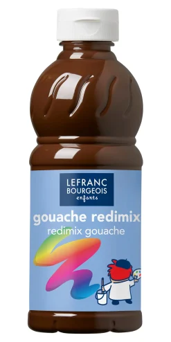 Lefranc & Bourgeois Farba plakatowa - - ciemnobrązowa, 500 ml