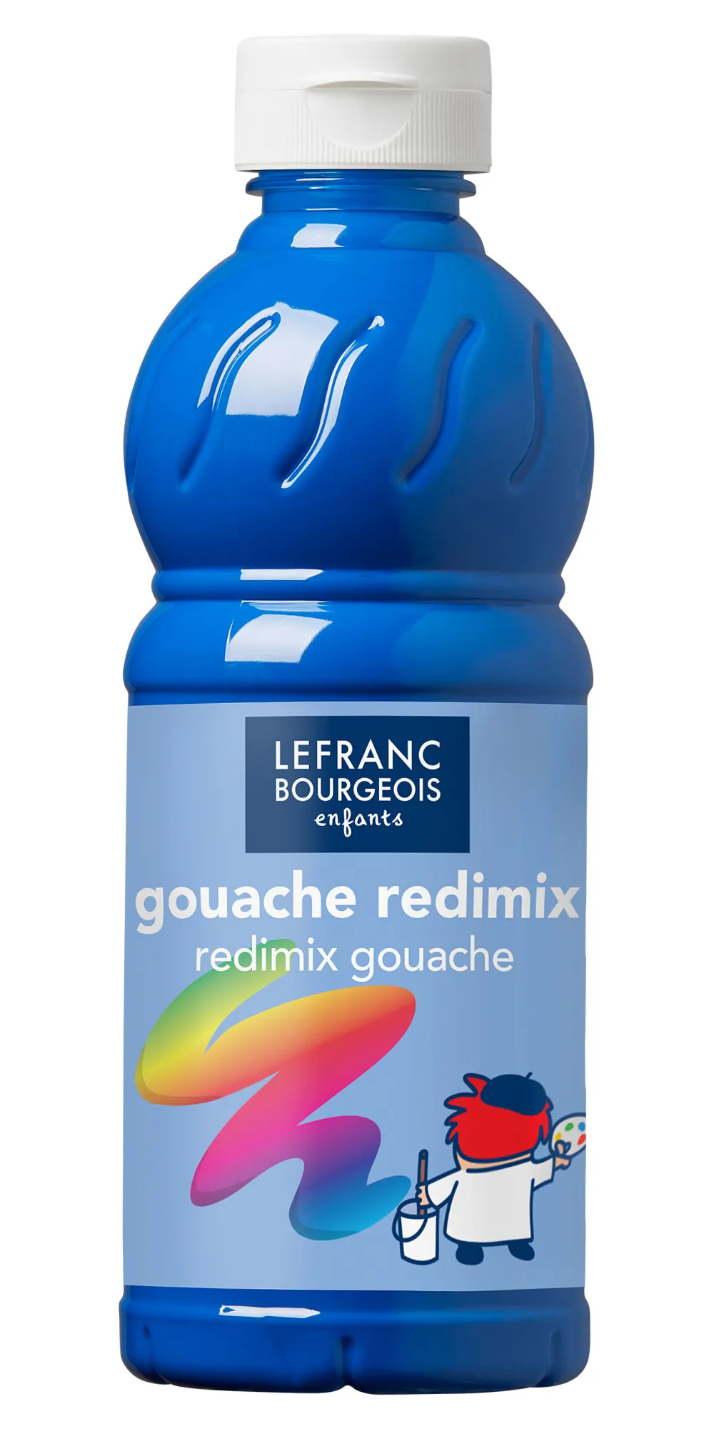 Lefranc & Bourgeois Farba plakatowa - - niebieski cyjan, 500 ml
