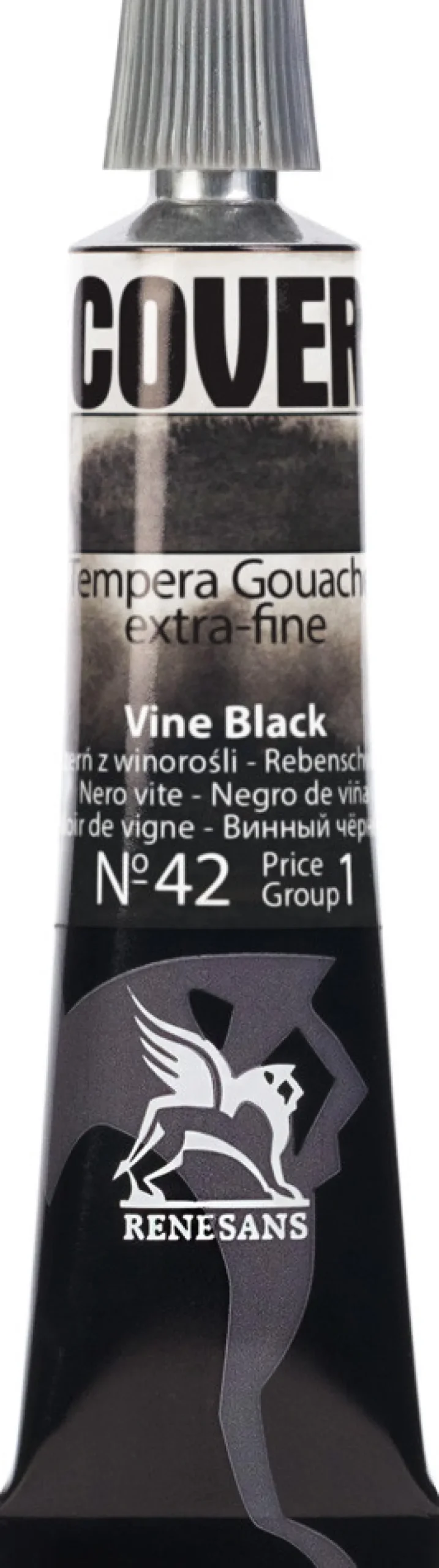 Renesans Farba Tempera Cover - - 42, czerń z winorośli, 20 ml