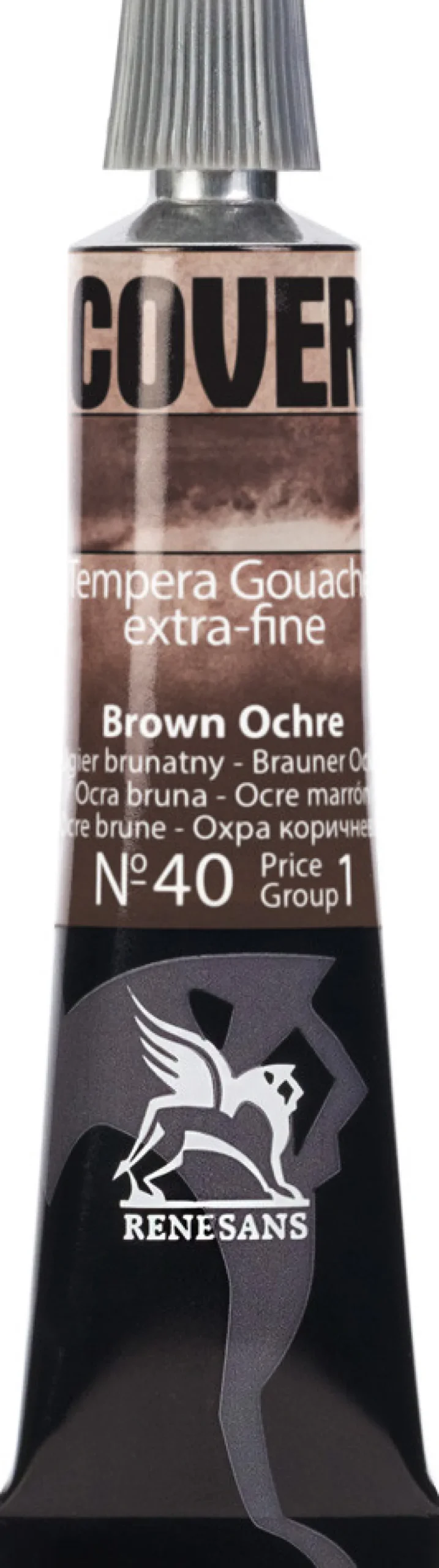 Renesans Farba Tempera Cover - - 40, ugier brunatny, 20 ml