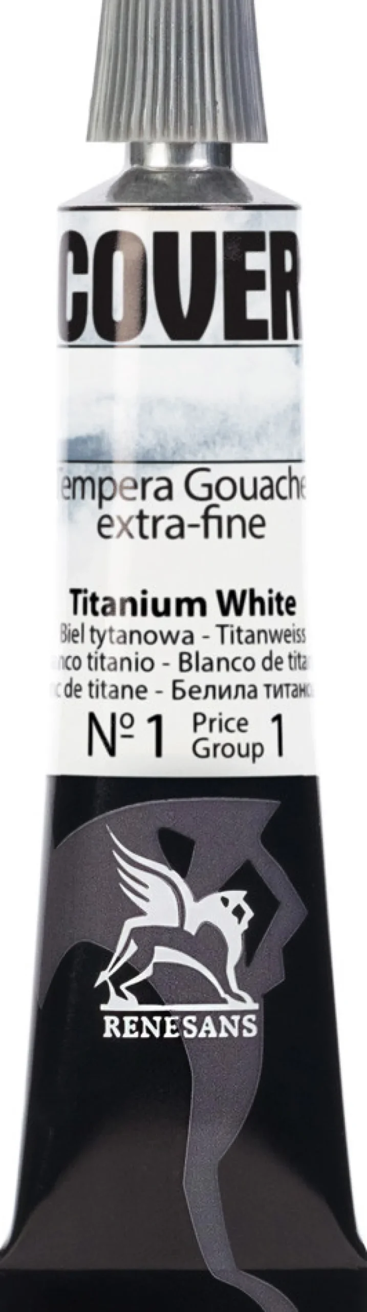 Renesans Farba Tempera Cover - - 01, biel tytanowa, 20 ml > Farby Gwasze I Tempery