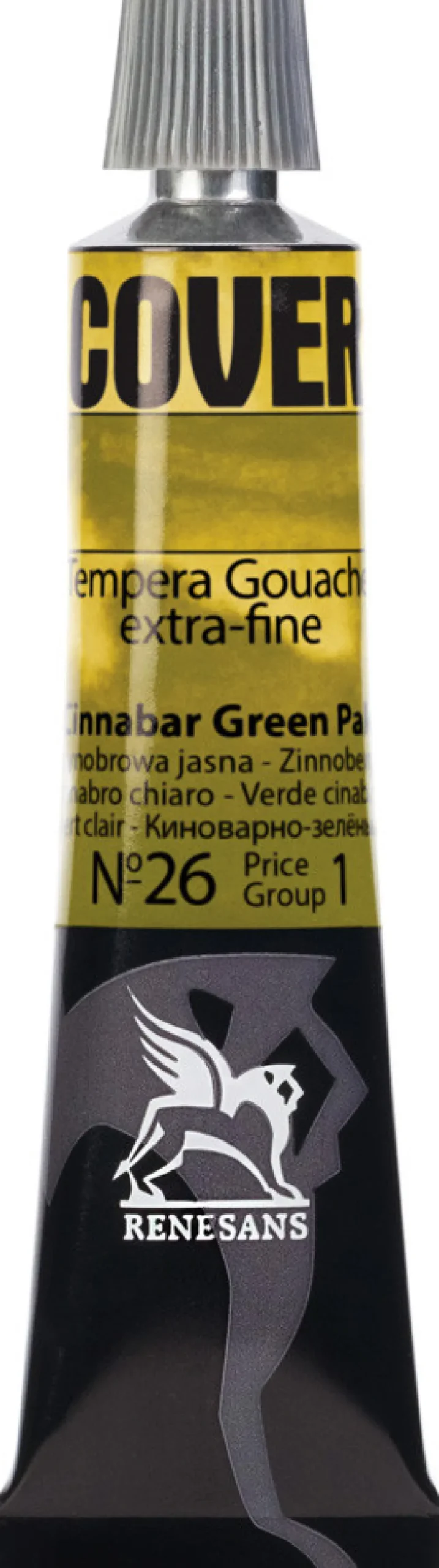 Renesans Farba Tempera Cover - - 26, zieleń cynobrowa jasna, 20 ml