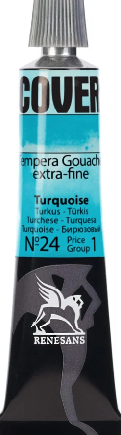 Renesans Farba Tempera Cover - - 24, turkus, 20 ml