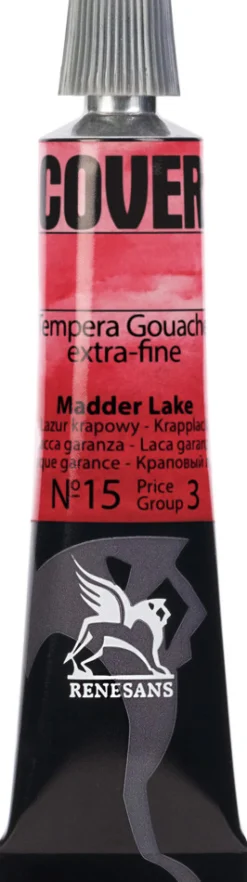 Renesans Farba Tempera Cover - - 15, lazur krapowy, 20 ml