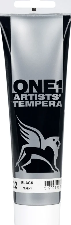 Renesans Farba Tempera ONE - - 22, black, 100 ml
