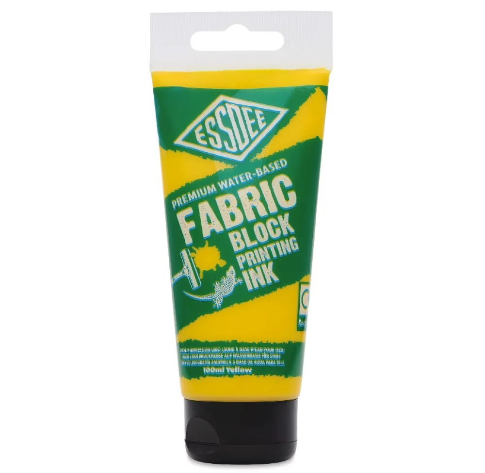 Essdee Farba tusz do linorytu Fabric Block Printing Ink - - Yellow 100 ml > Techniki Graficzne