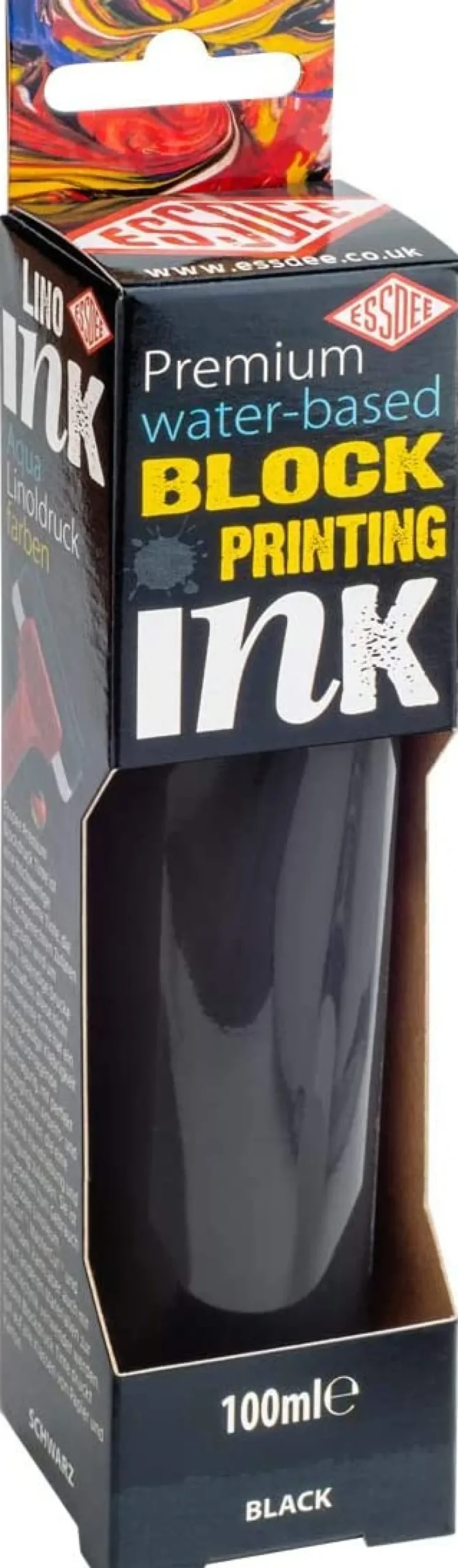 Essdee Farba, tusz do linorytu Ink - - Orange, 100 ml > Techniki Graficzne