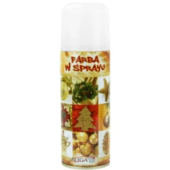 Farba w sprayu - biała, metaliczna, 250 ml > Farby Dekoracyjne