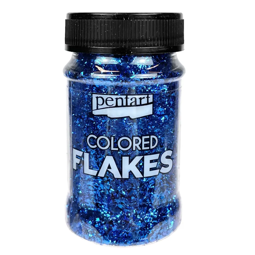 Pentart Folia do złoceń w płatkach Colored Flakes - - zielona, 100 ml > Pozłotnictwo