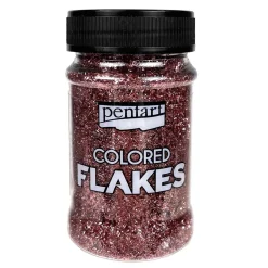 Pentart Folia do złoceń w płatkach Colored Flakes - - różowa, 100 ml
