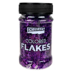 Pentart Folia do złoceń w płatkach Colored Flakes - - ciemnofioletowa, 100 ml