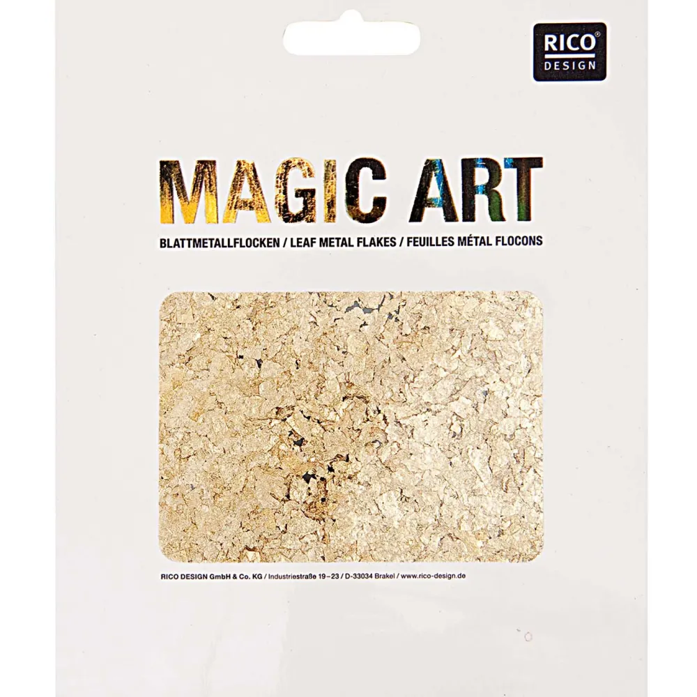 Rico Design Folia do złoceń w płatkach Magic Art - - złota, 2 g > Pozłotnictwo