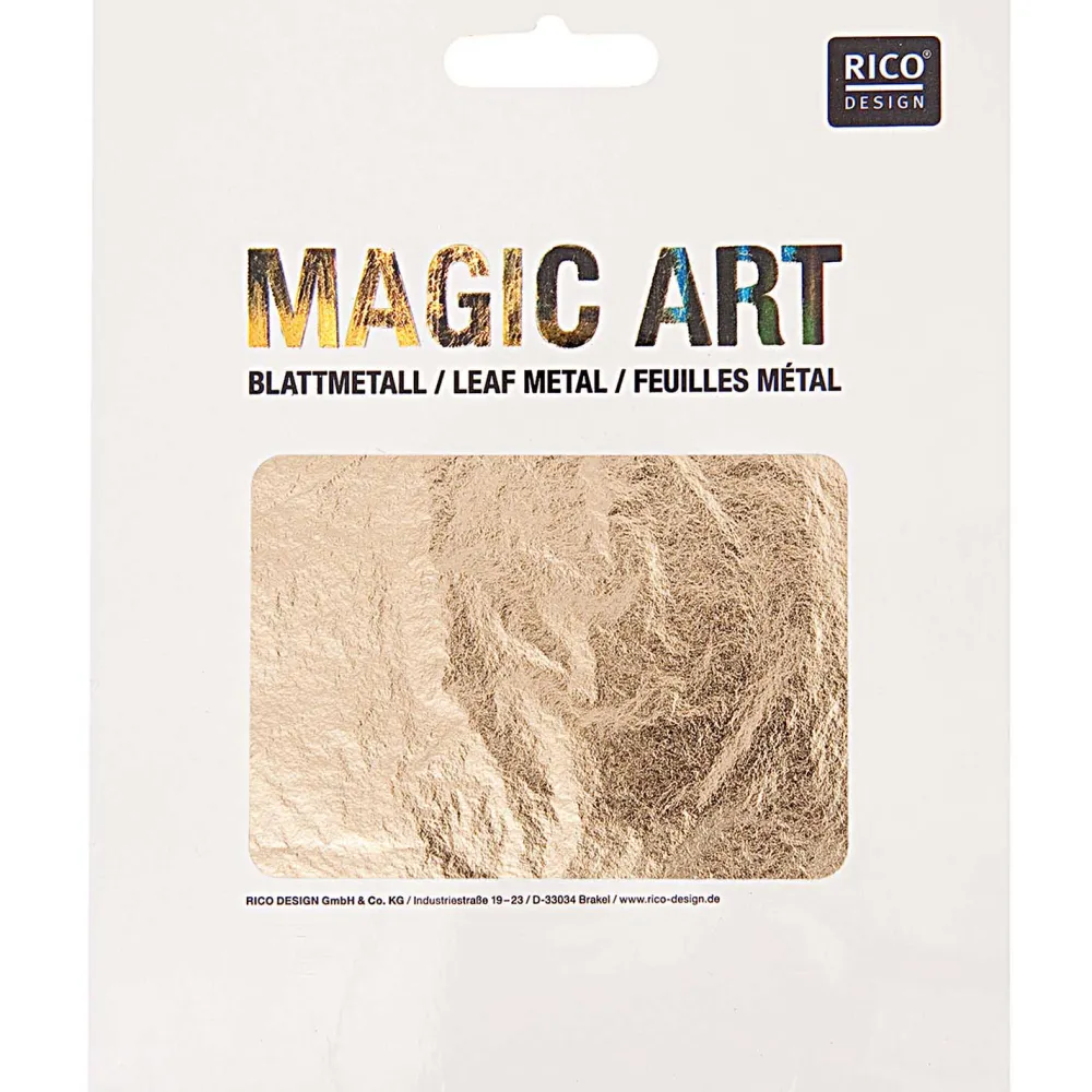 Rico Design Folia do złoceń w płatkach Magic Art - - złota, 25 szt. > Pozłotnictwo