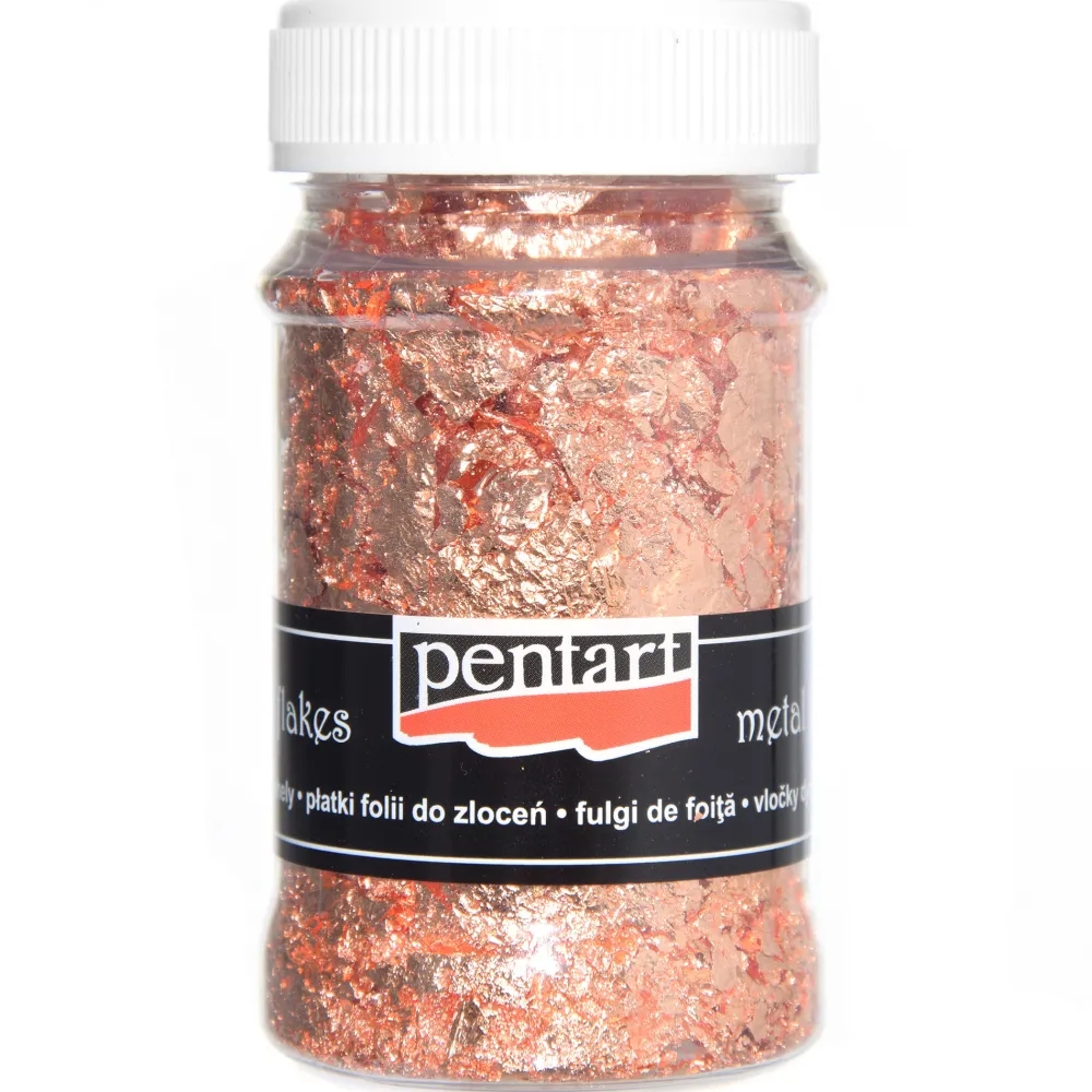 Pentart Folia do złoceń w płatkach - - miedziana, 100 ml