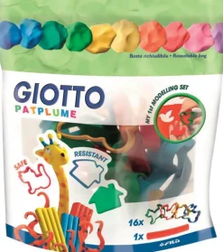 Giotto Foremki i wałek do plasteliny Patplume - - 17 szt. > Masy Do Modelowania
