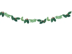 PartyDeco Girlanda dekoracyjna Jemioła - zielona, 1,5 m