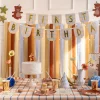 PartyDeco Girlanda First Birthday z misiami - 13 x 255 cm