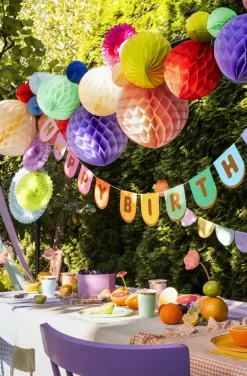PartyDeco Girlanda Happy Birthday - 12 x 163 cm > Girlandy I Rozety
