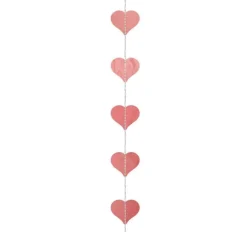 Girlanda, Serca - różowe złoto, 8 cm x 3 m