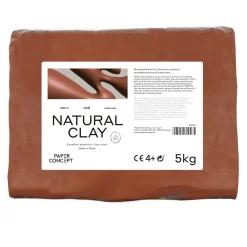 PaperConcept Glina rzeźbiarska Natural Clay - - Red 5 kg