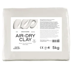 PaperConcept Glinka samoutwardzalna Air-Dry Clay - - Natural White 5 kg ><noscript><img width=