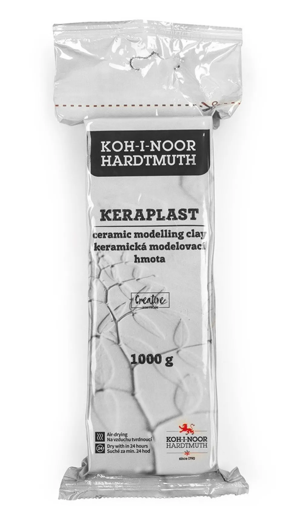 KOH-I-NOOR Glinka samoutwardzalna Keraplast - - biała, 1000 g > Masy Do Modelowania