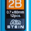 Pentel Grafity do ołówka Ain Stein - - 0,7 mm, 2B