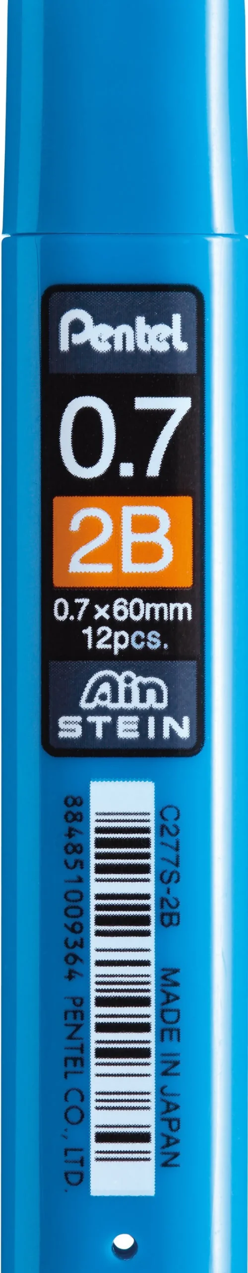 Pentel Grafity do ołówka Ain Stein - - 0,7 mm, 2B