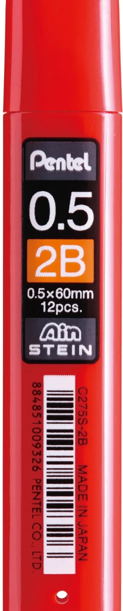 Pentel Grafity do ołówka Ain Stein - - 0,5 mm, 2B > Wkłady Do Ołówków
