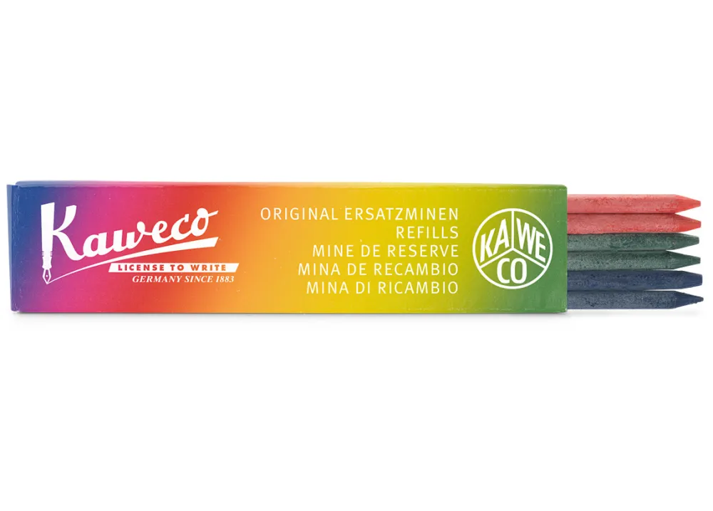 Kaweco Grafity do ołówka automatycznego 3,2 mm - - kolorowe, 6 szt.
