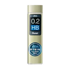 Pentel Grafity do ołówków Ain Stein 0,2 mm - - HB