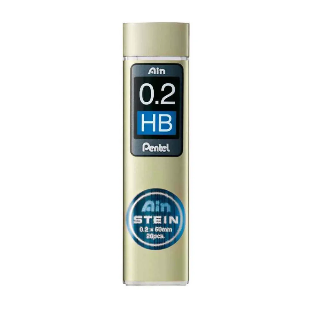 Pentel Grafity do ołówków Ain Stein 0,2 mm - - HB