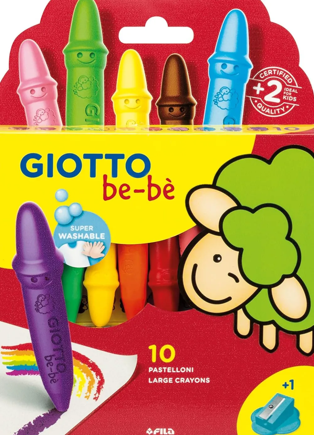 Dzieci Giotto Grube kredki świecowe dla dzieci - bebe - 10 kolorów