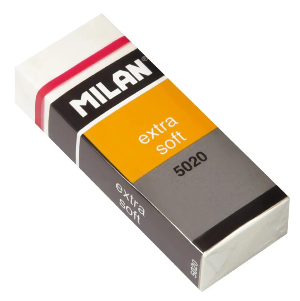 Milan Gumka ołówkowa Extra Soft - - biała