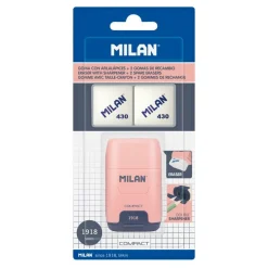 Milan Gumka z temperówką Compact 1918 - - różowa