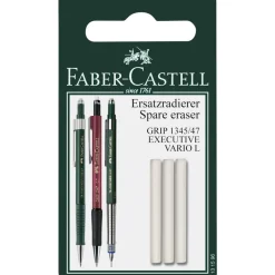 Faber-Castell Gumki zapasowe do ołówka Grip 1345 i 1347 - - 3 szt. > Akcesoria