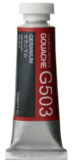 Holbein Gwasz Artists’ Gouache - - Geranium, 15 ml