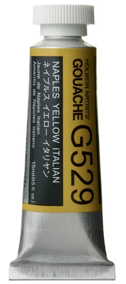 Holbein Gwasz Artists’ Gouache - - Naples Yellow Italian, 15 ml