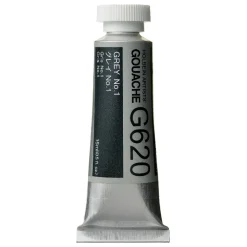 Holbein Gwasz Artists’ Gouache - - Grey no. 1, 15 ml