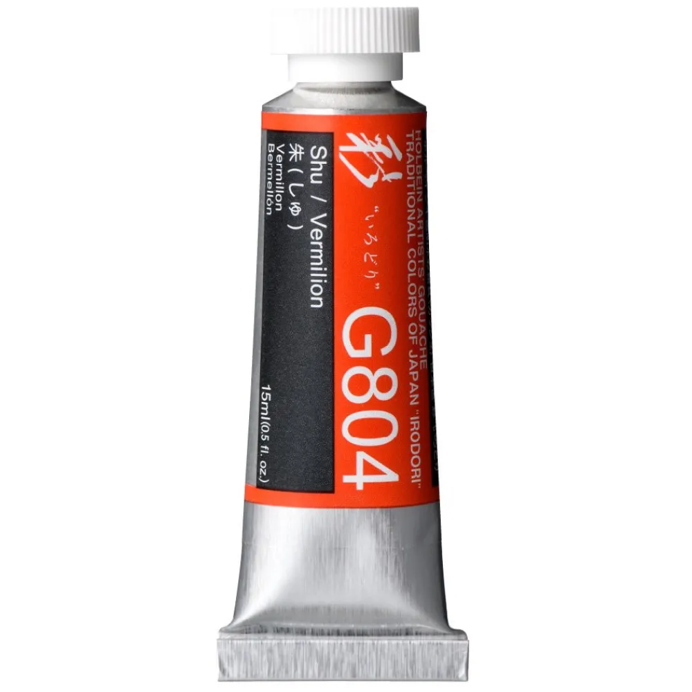 Holbein Gwasz Artists’ Gouache Irodori - - Vermilion, 15 ml