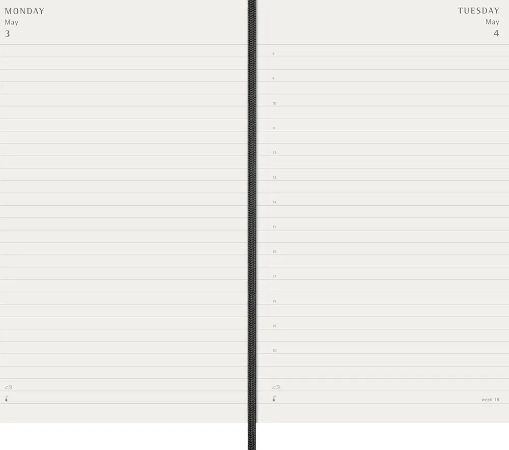 Moleskine Kalendarz dzienny 2026/2027 L - - Black