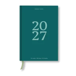 Good Tuesday Kalendarz tygodniowy 2027 - - Teal > Kalendarze Książkowe